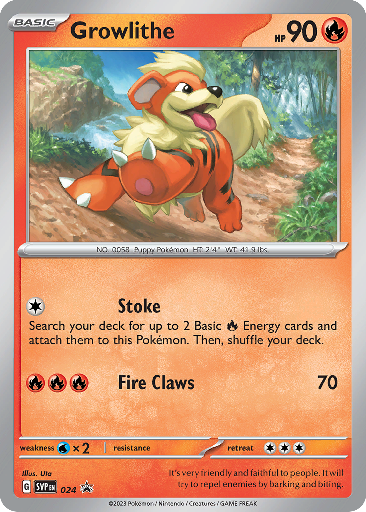 Scarlet & Violet Promo Growlithe #24